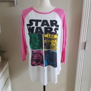 Star Wars Burnout Baseball Shirt
